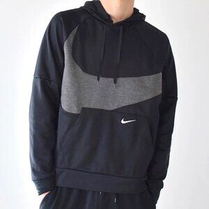 Like New Nike Polyester Therma Fit Big Swoosh Training Hoodie